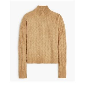 NWT! J Crew mock neck cable knit sweater!
